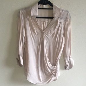 NWOT LOVETREE babypink military top blouse